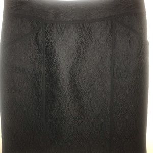 DKNY Black patterned skirt